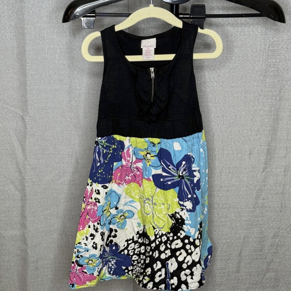 Xhilaration - Girls Floral Sleeveless Dress - Size XS / 4-5